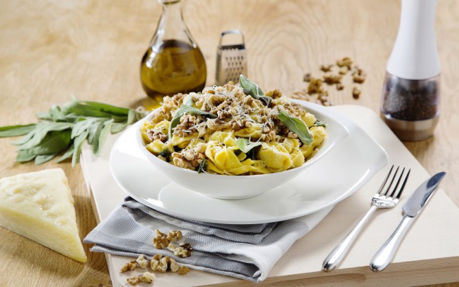 Recept Tortellini met boter en salie Grand'Italia
